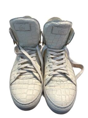 Buscemi x En Noir Croc Leather High Top Sneakers Size 45 Luxury Streetwear